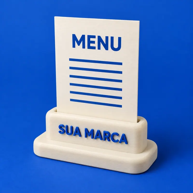Detalhe do conceito Suporte de Cardápio