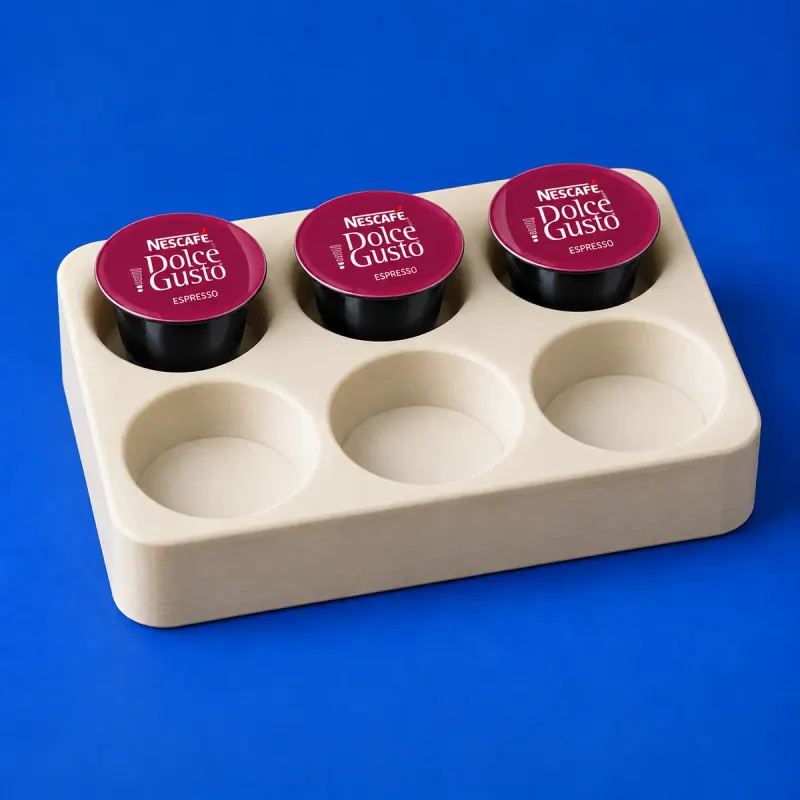 Detalhe do conceito Organizador de Cápsulas
