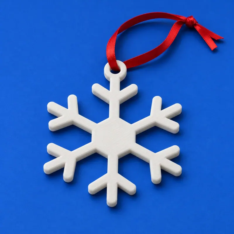Conceito ilustrativo: Enfeite Floco de Neve