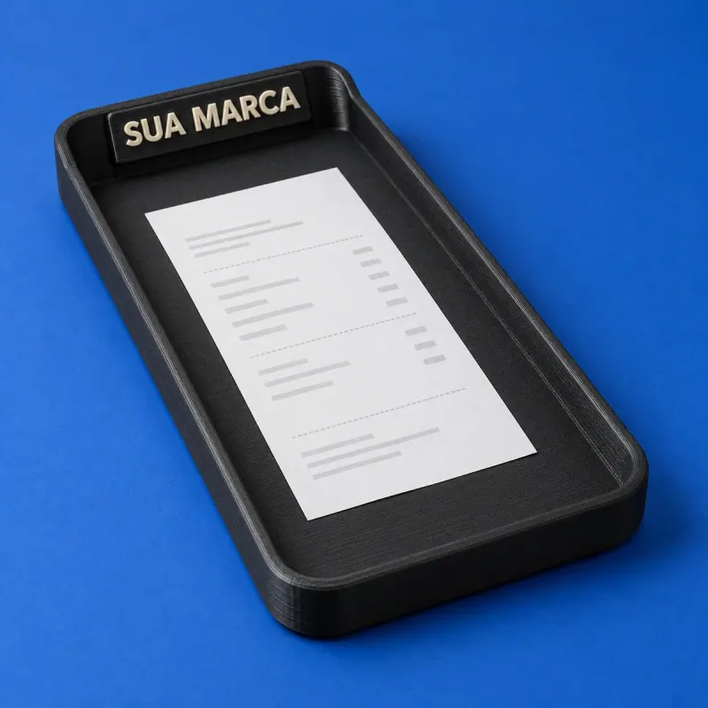Detalhe do conceito Porta-conta Personalizado