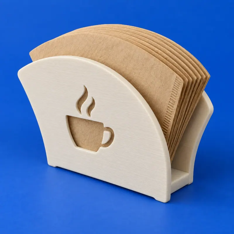 Detalhe do conceito Porta-filtros de Café