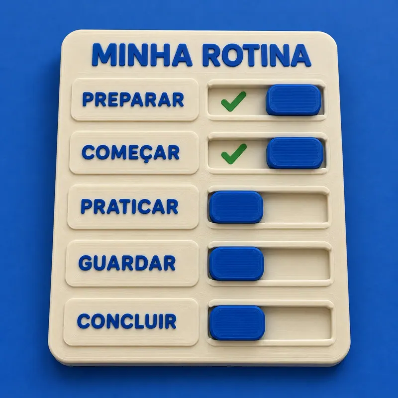 Detalhe do conceito Quadro de Rotina