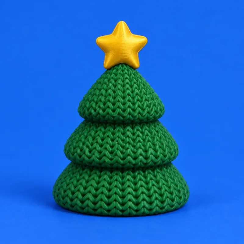 Conceito ilustrativo: Árvore de Natal Tricô