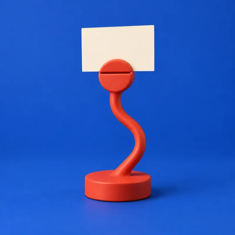 Conceito ilustrativo: Porta-recados Curva