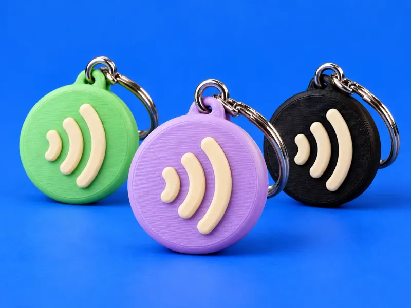 Conceito ilustrativo: Chaveiro NFC